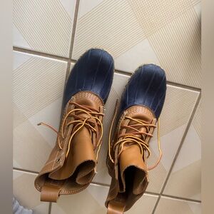 L.L. Bean Women's Tan and Black Winter Boots